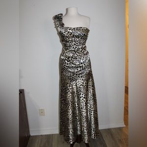 Leopard print formal